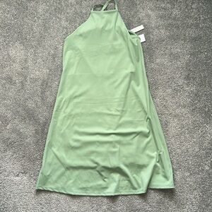 Madewell Green Mini Dress with Chic Design